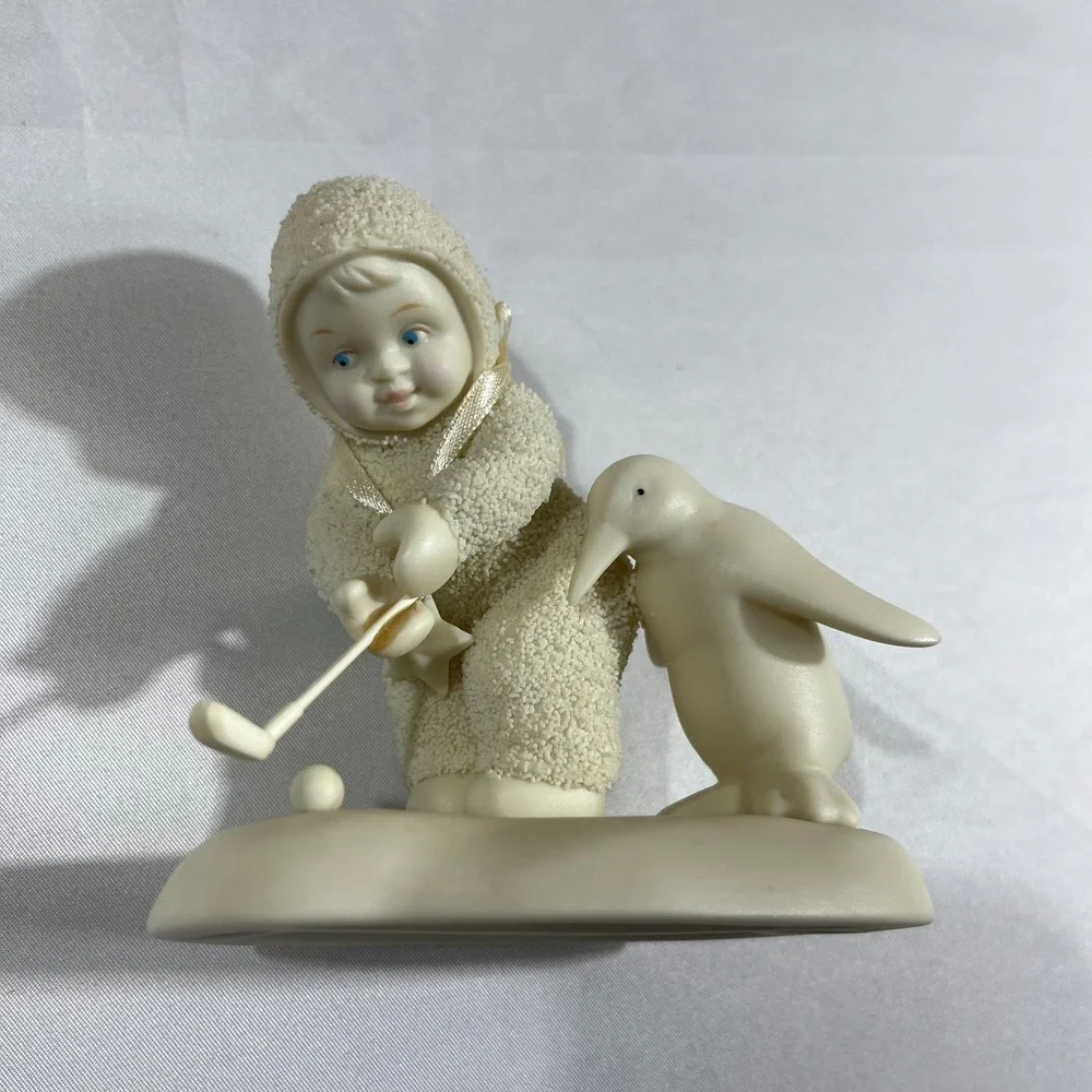 Dept 56 Snowbabies Its A Birdie Golfing Figurine Penguin 56.69949 Vintage 2001